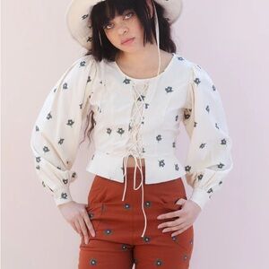 Samantha Pleet Labyrinth Blouse Top